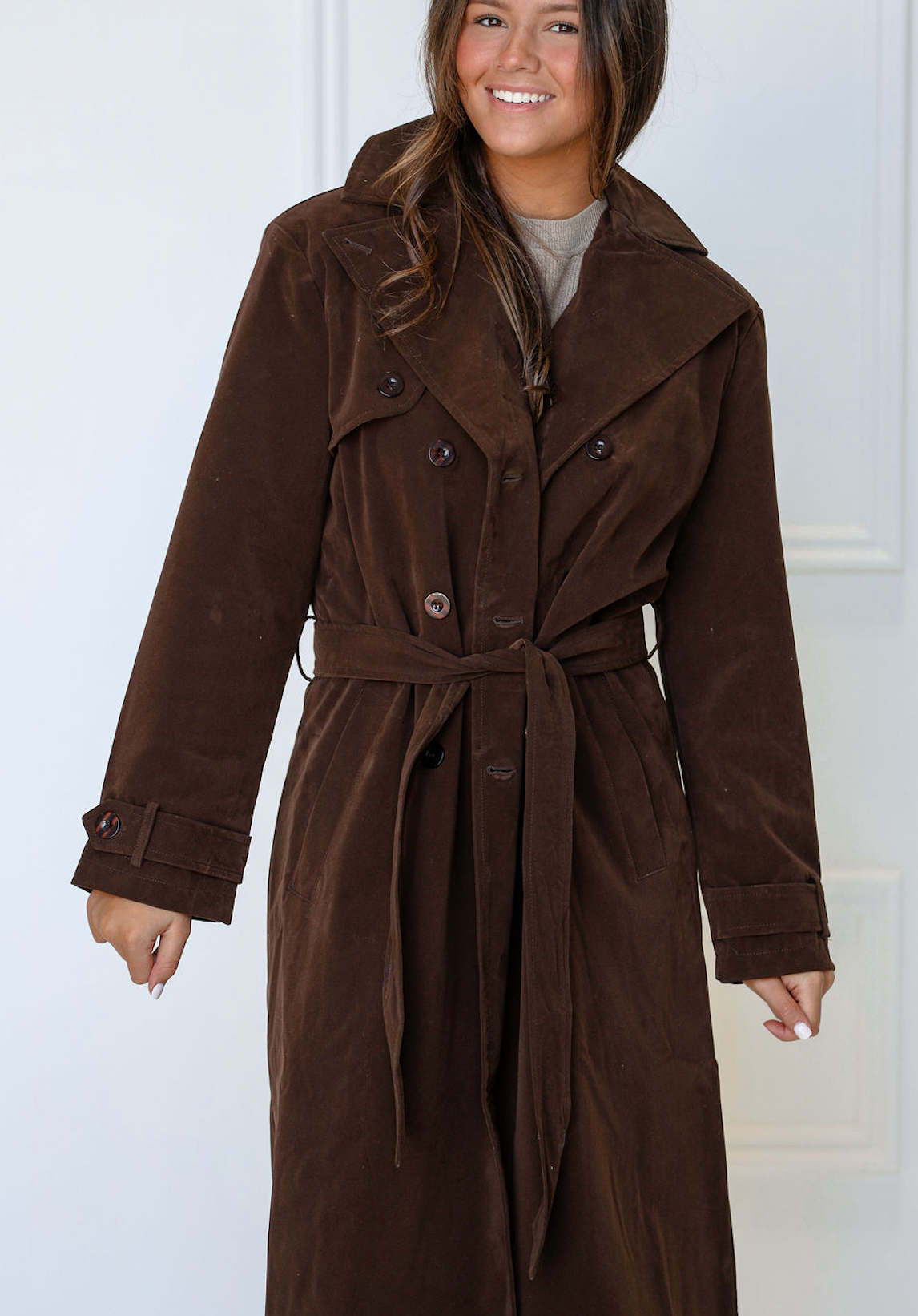 Chocolate Trench Coat