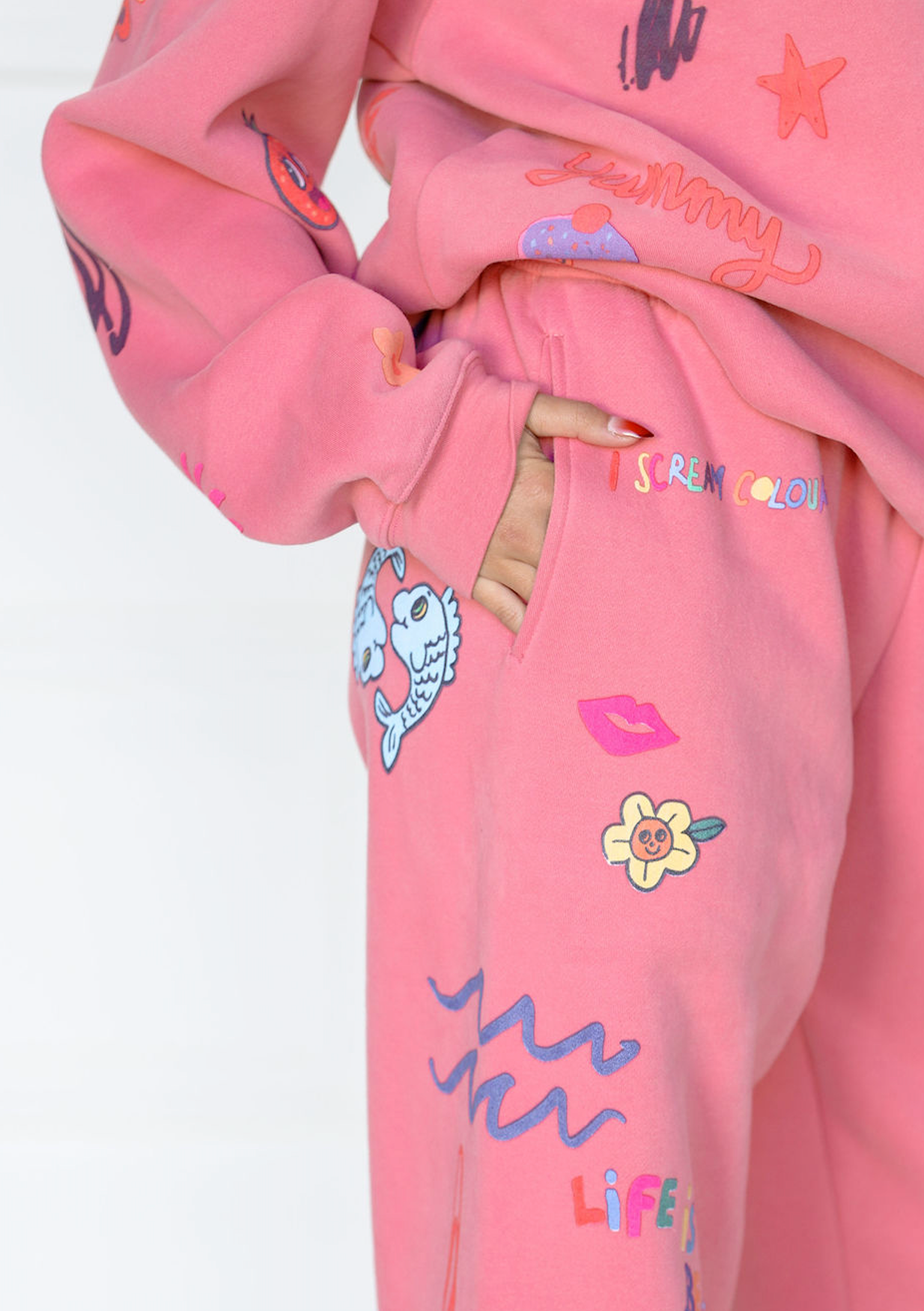 Somebody Loves You Sweatpants Pink