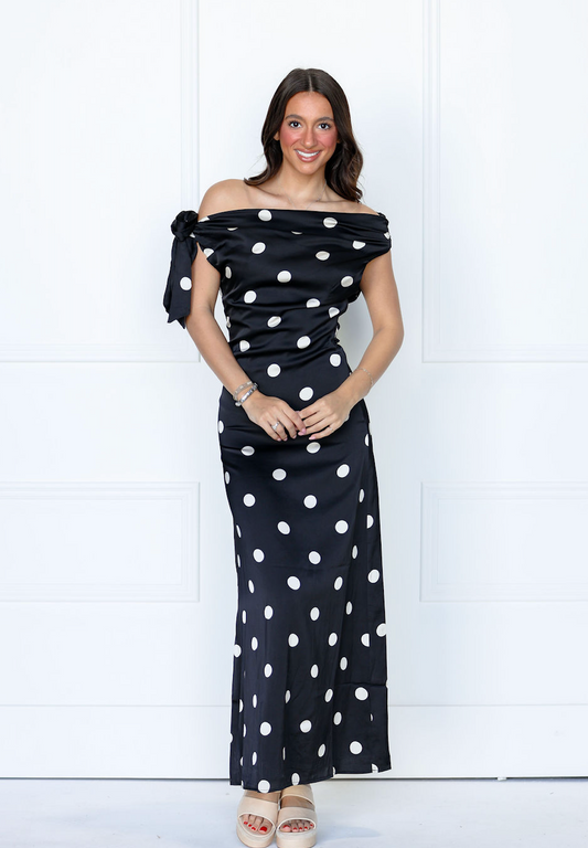 Remie Polka Dot Midi Dress