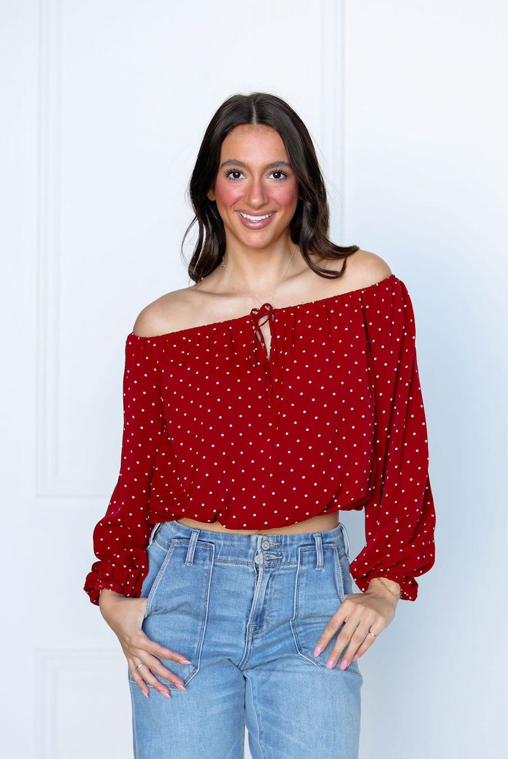 Emma Off Shoulder Flirty Top