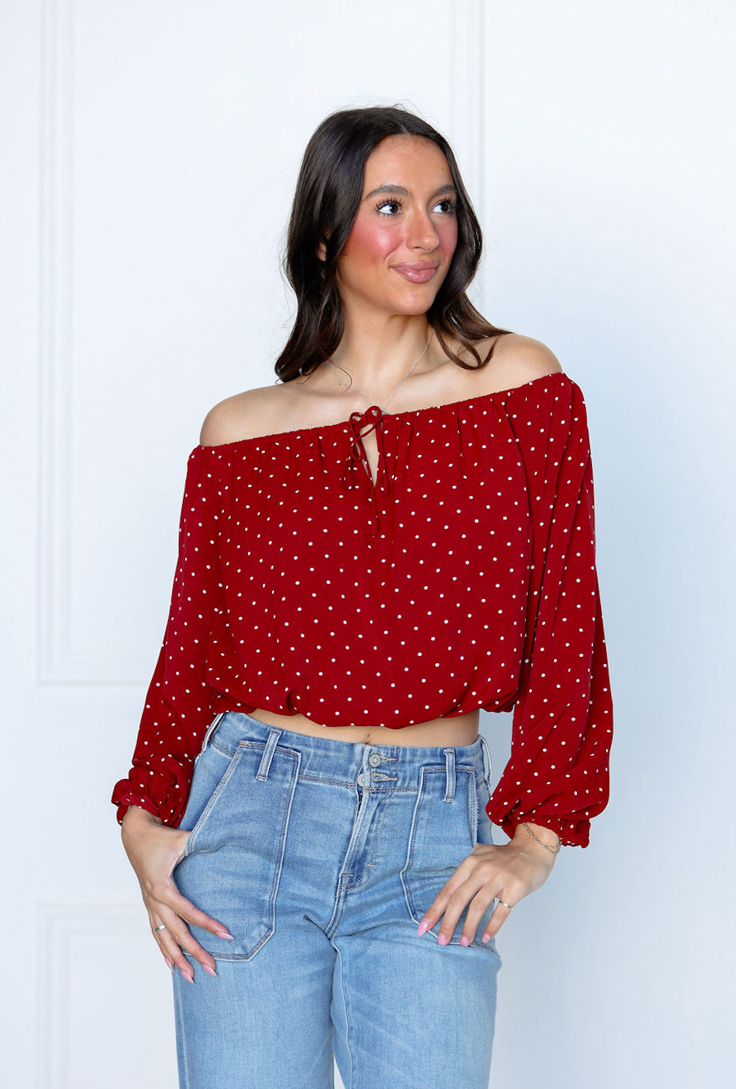 Emma Off Shoulder Flirty Top