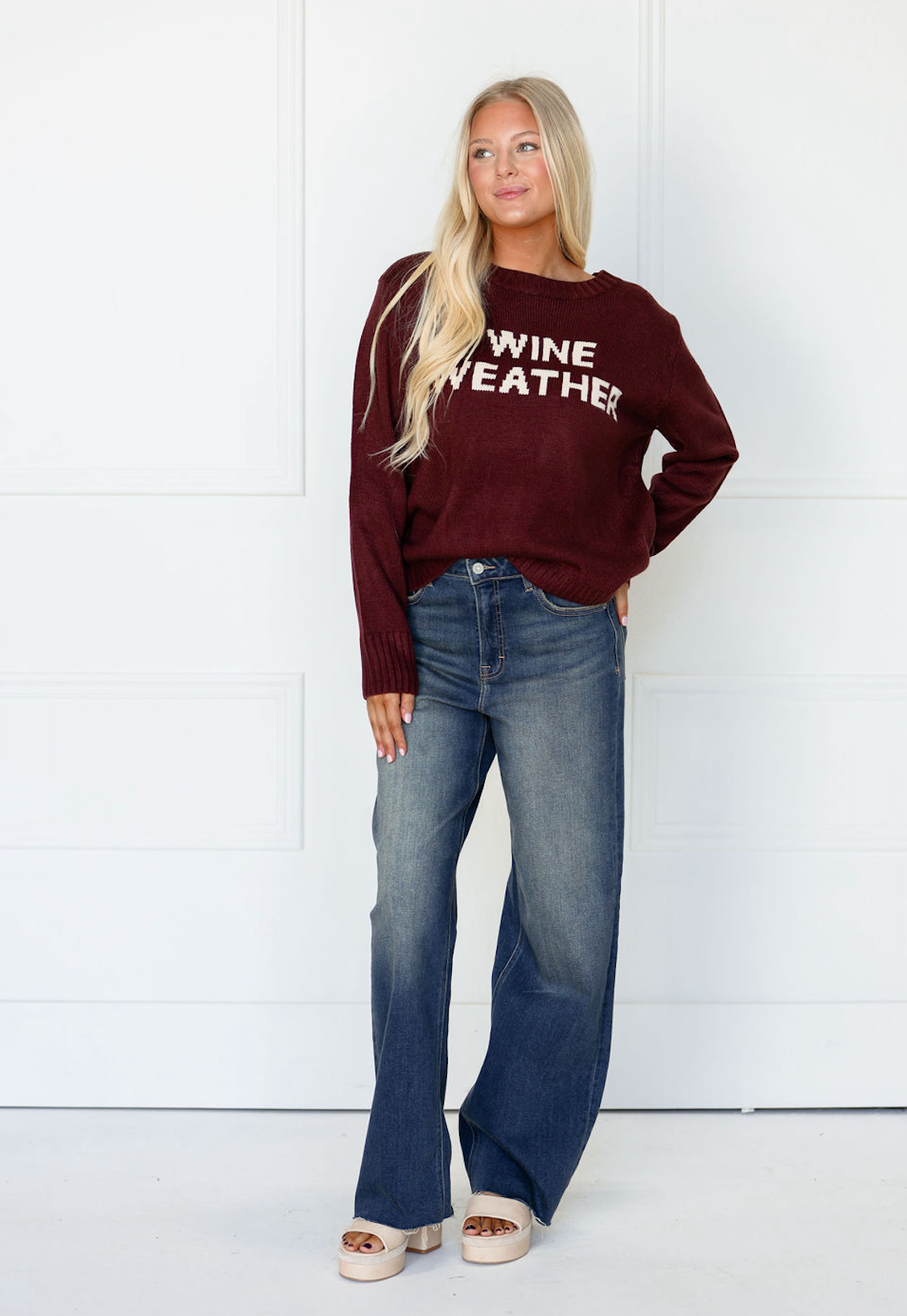 Wine Weather Sweater