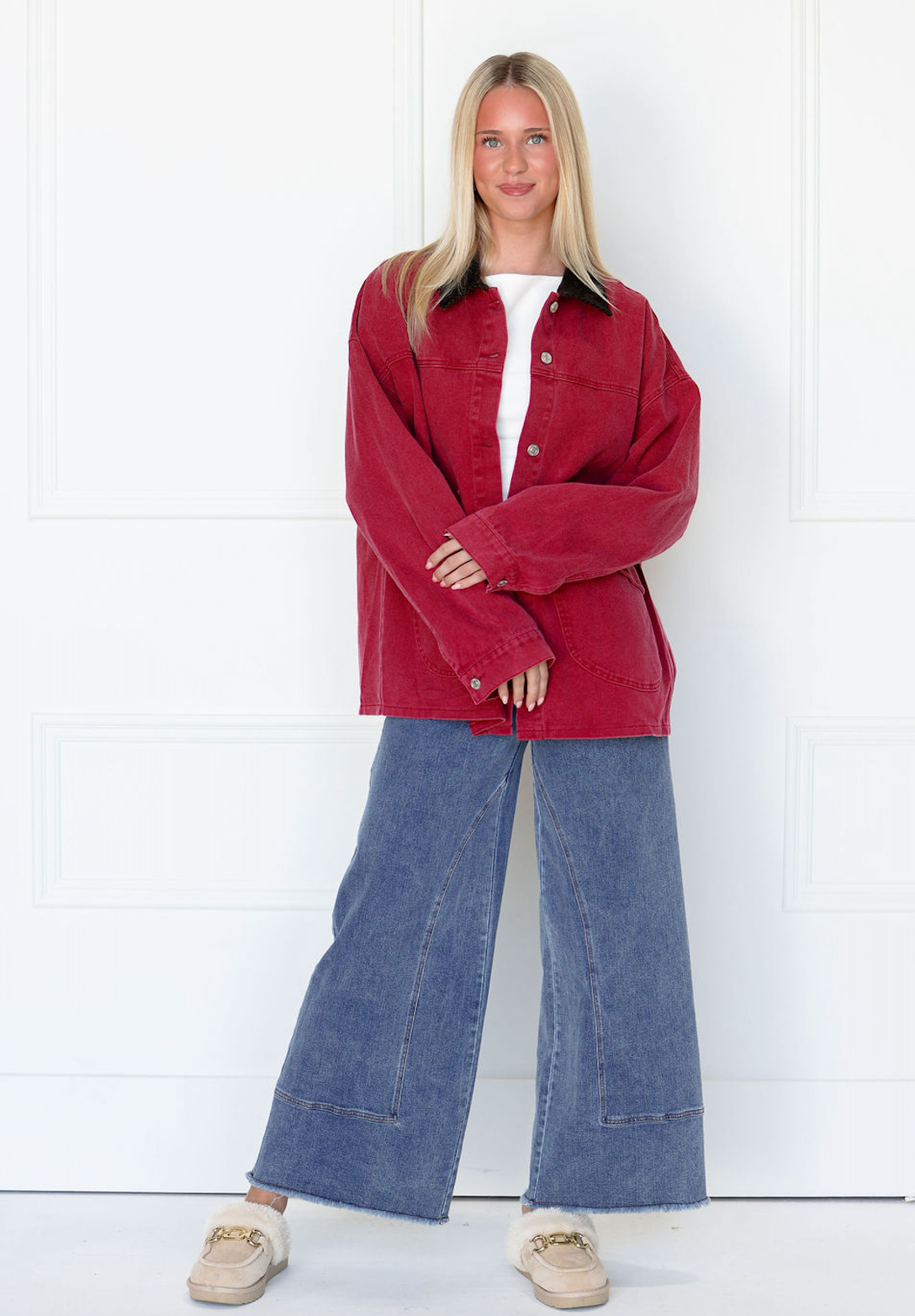 Korey Barn Jacket Wine