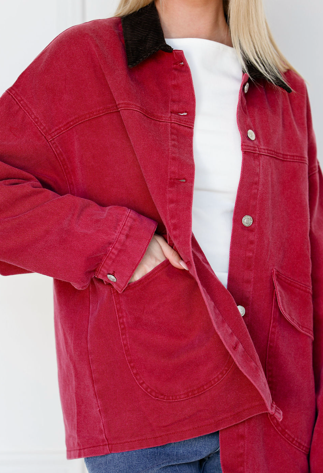 Korey Barn Jacket Wine