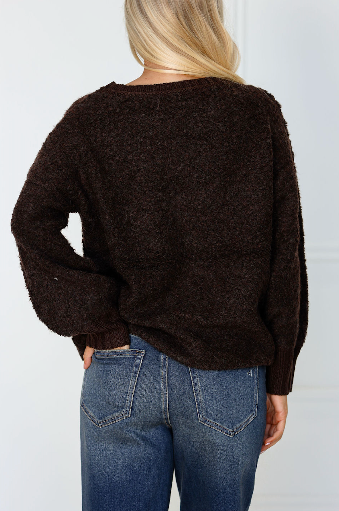 Karlie Dark Brown Sweater