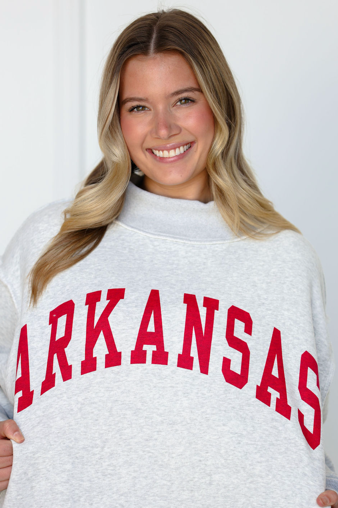 Reversible Arkansas/AR Mock Neck Sweatshirt