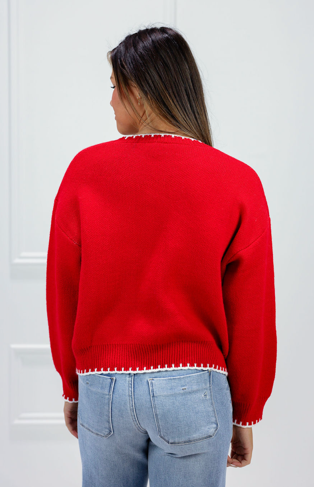 Red Happy Holidays Sweater