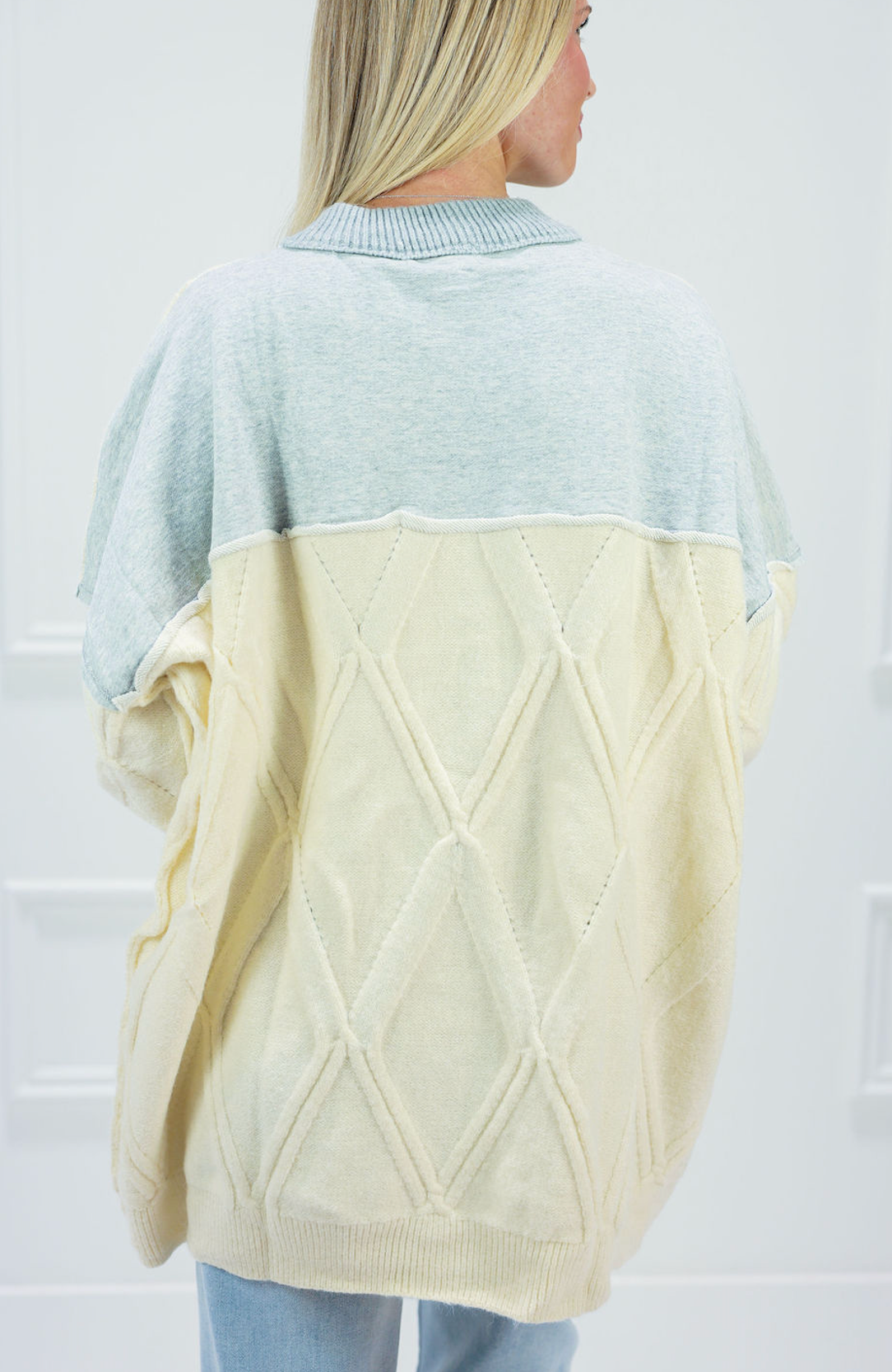 Oversized Contrast Sweater