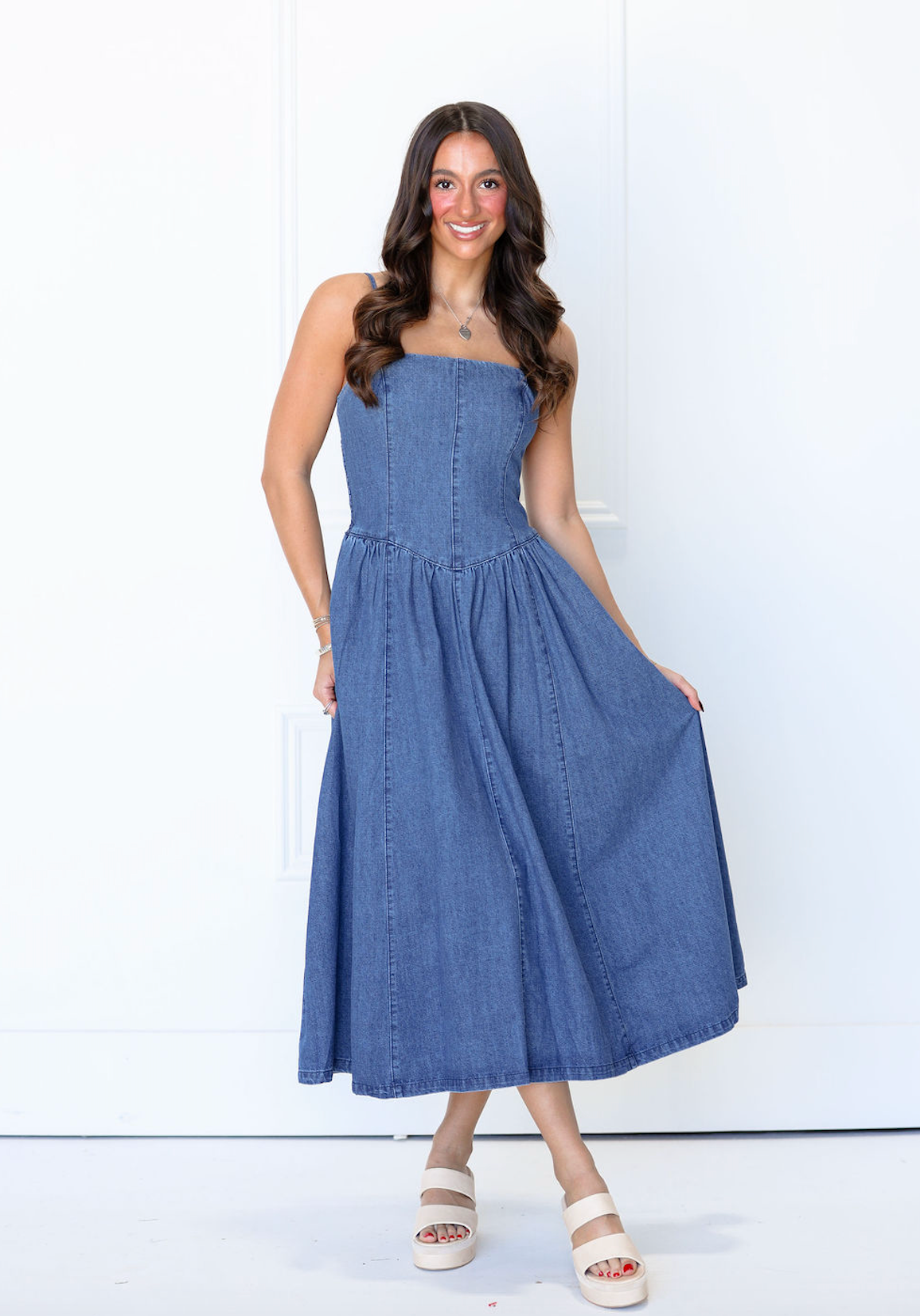Darcy Denim Midi Dress