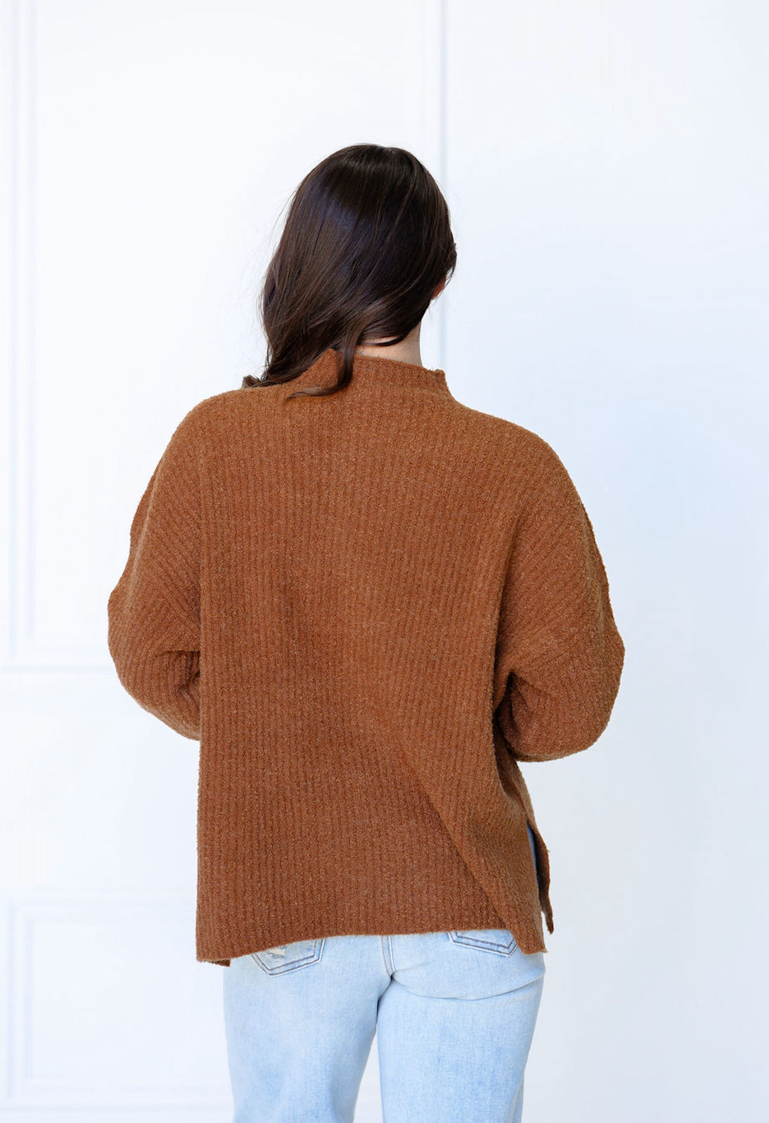 Mock Oversized Sweater Ginger