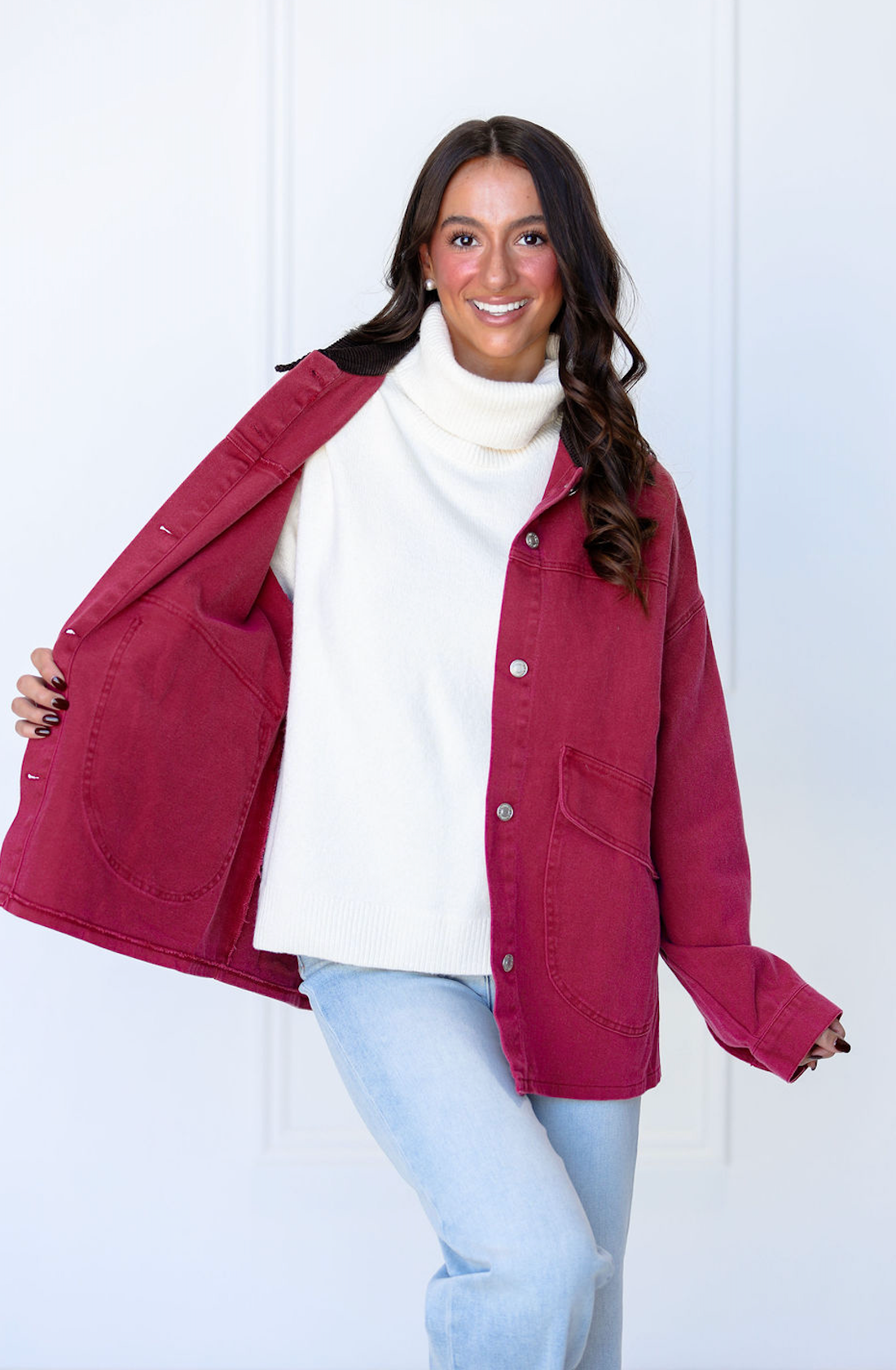 Korey Barn Jacket Wine