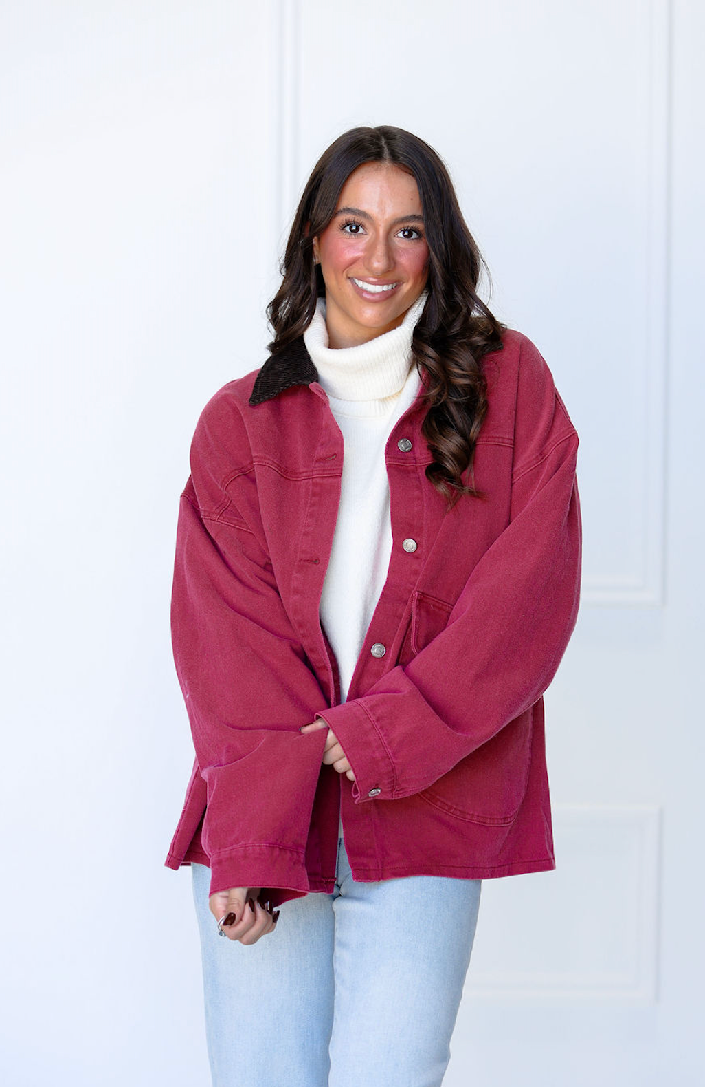 Korey Barn Jacket Wine