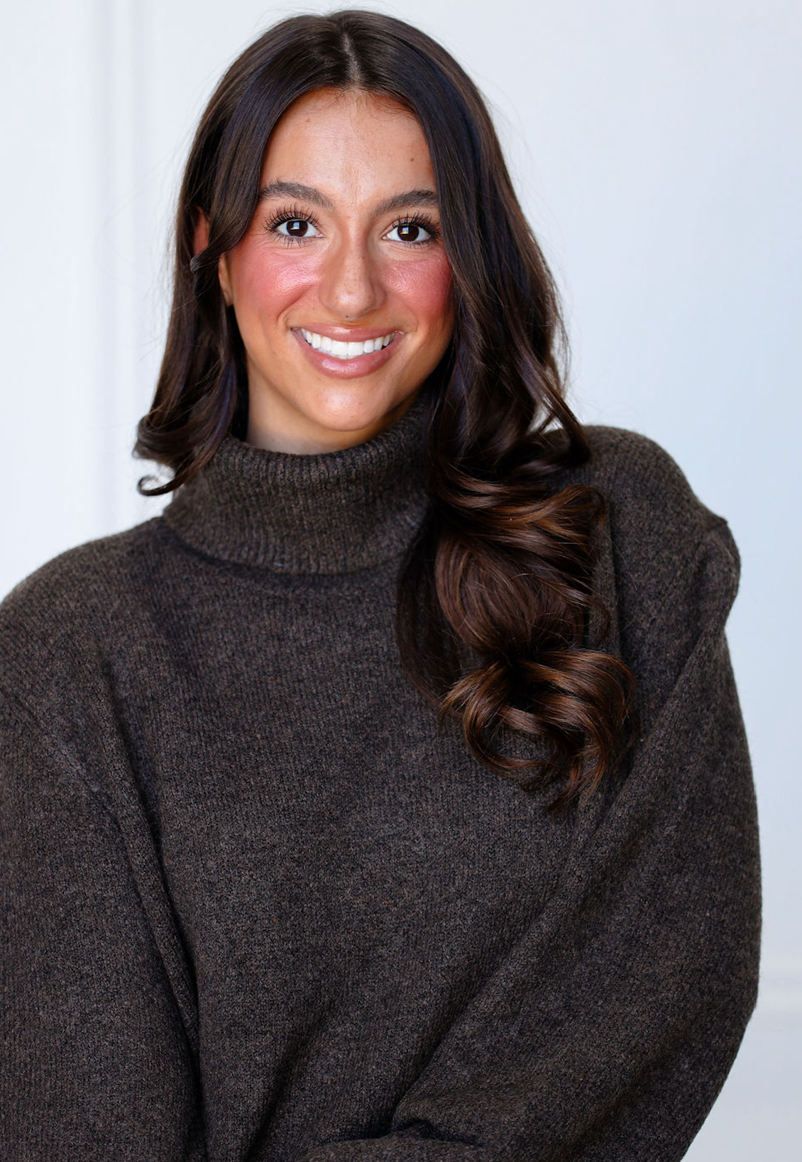 Classic Turtleneck Sweater Chestnut