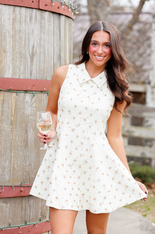 Penny Tweed Collared Dress