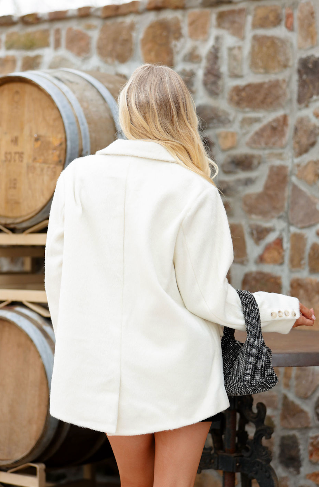 Mckenna Ivory Blazer Coat