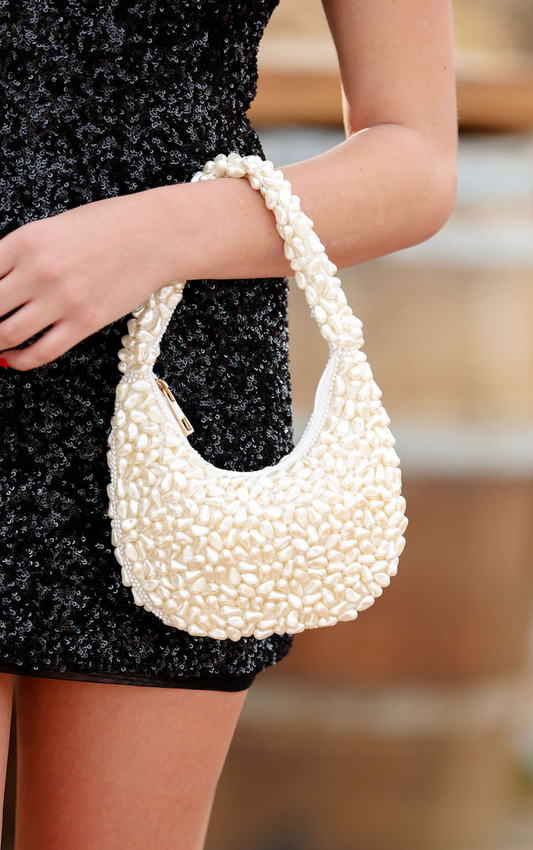 Baroque Pearl Shoulder Purse