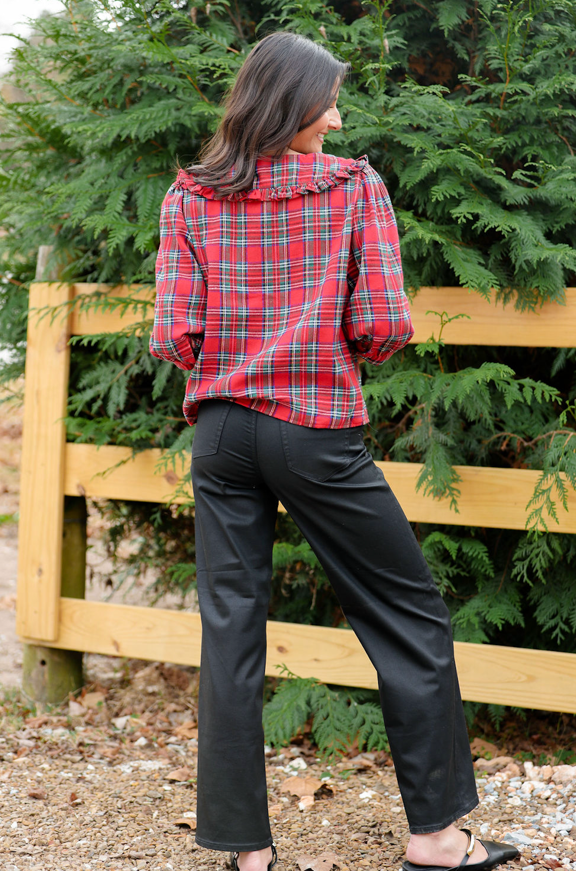 Black Coated Dad Jeans