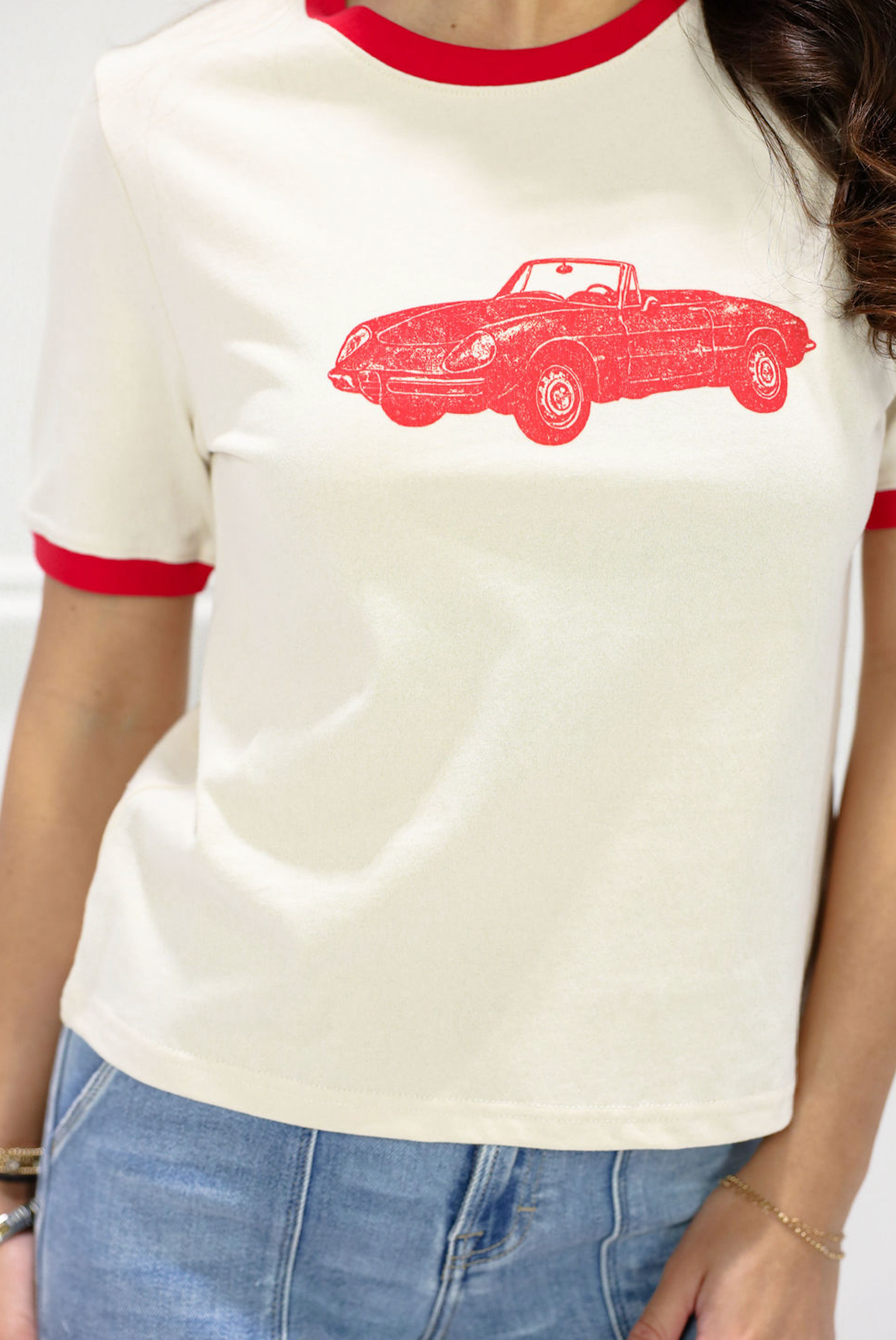 Vintage Car T-shirt Red - Clothe Boutique
