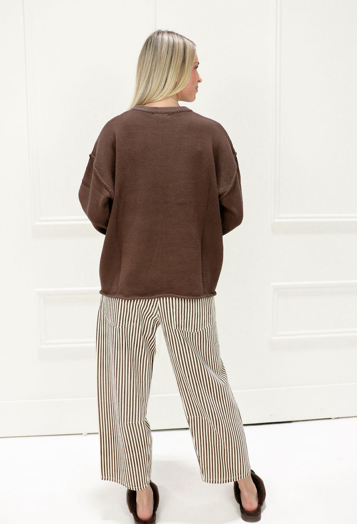 Relaxed Boyfriend Crewneck Sweater