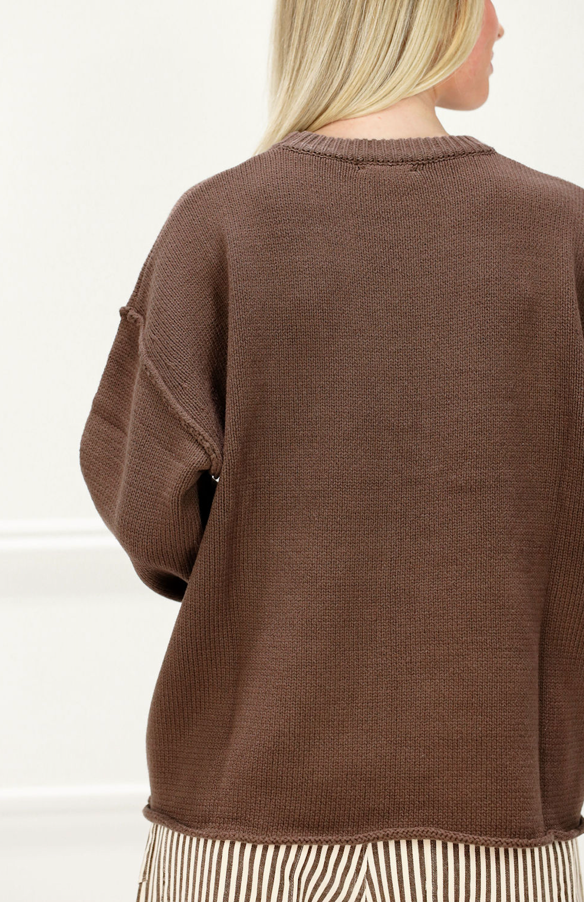 Relaxed Boyfriend Crewneck Sweater