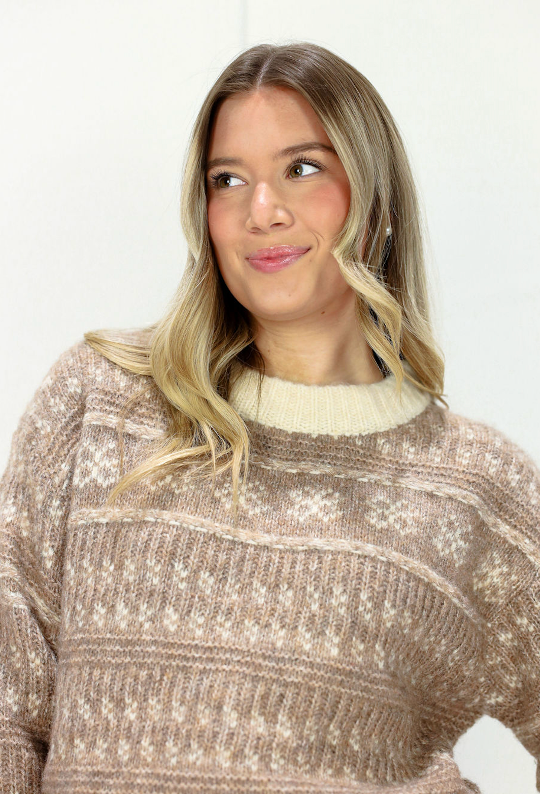 Brixton Taupe Sweater