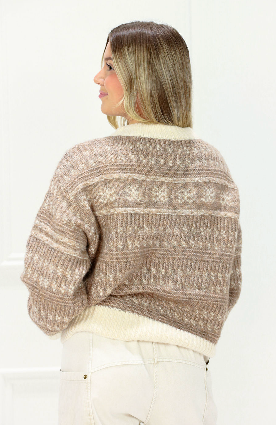 Brixton Taupe Sweater