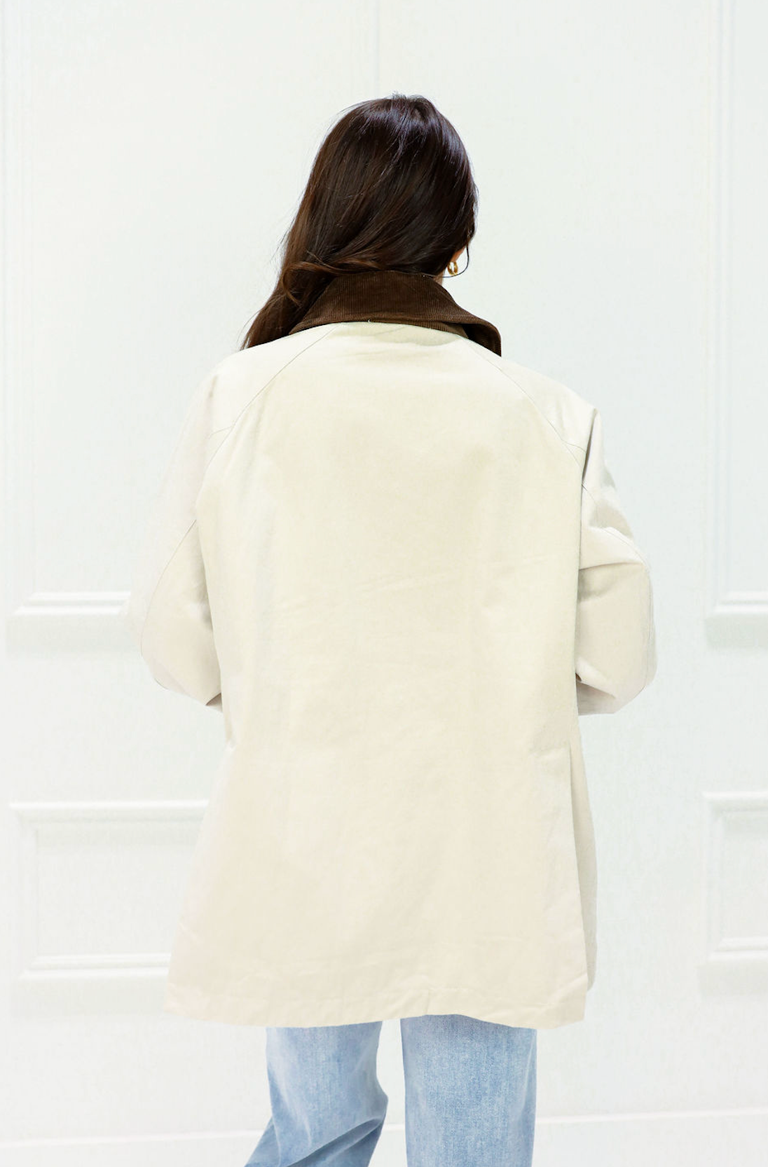 Contrast Collar Jacket