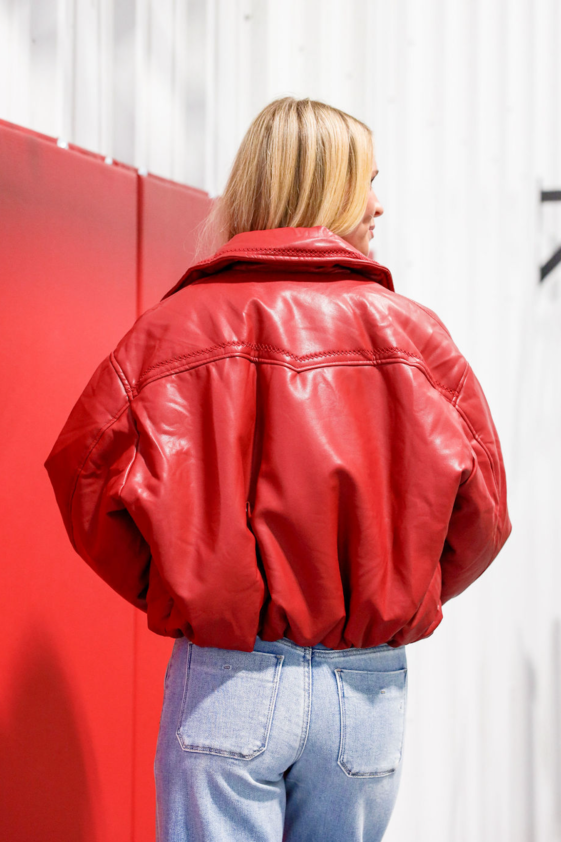 Anitta Red Bomber Jacket