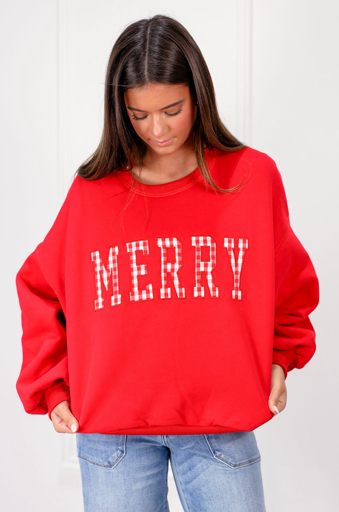 Merry Holiday Sweater Red