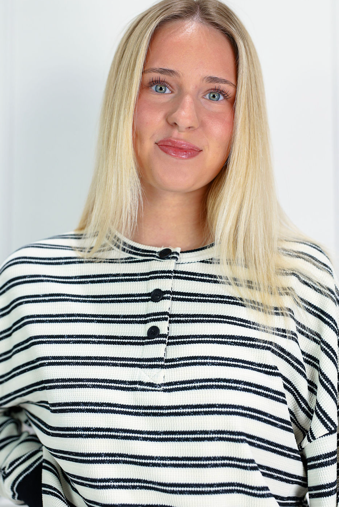 Cream/Black Stripe Top & Skirt Set of 2