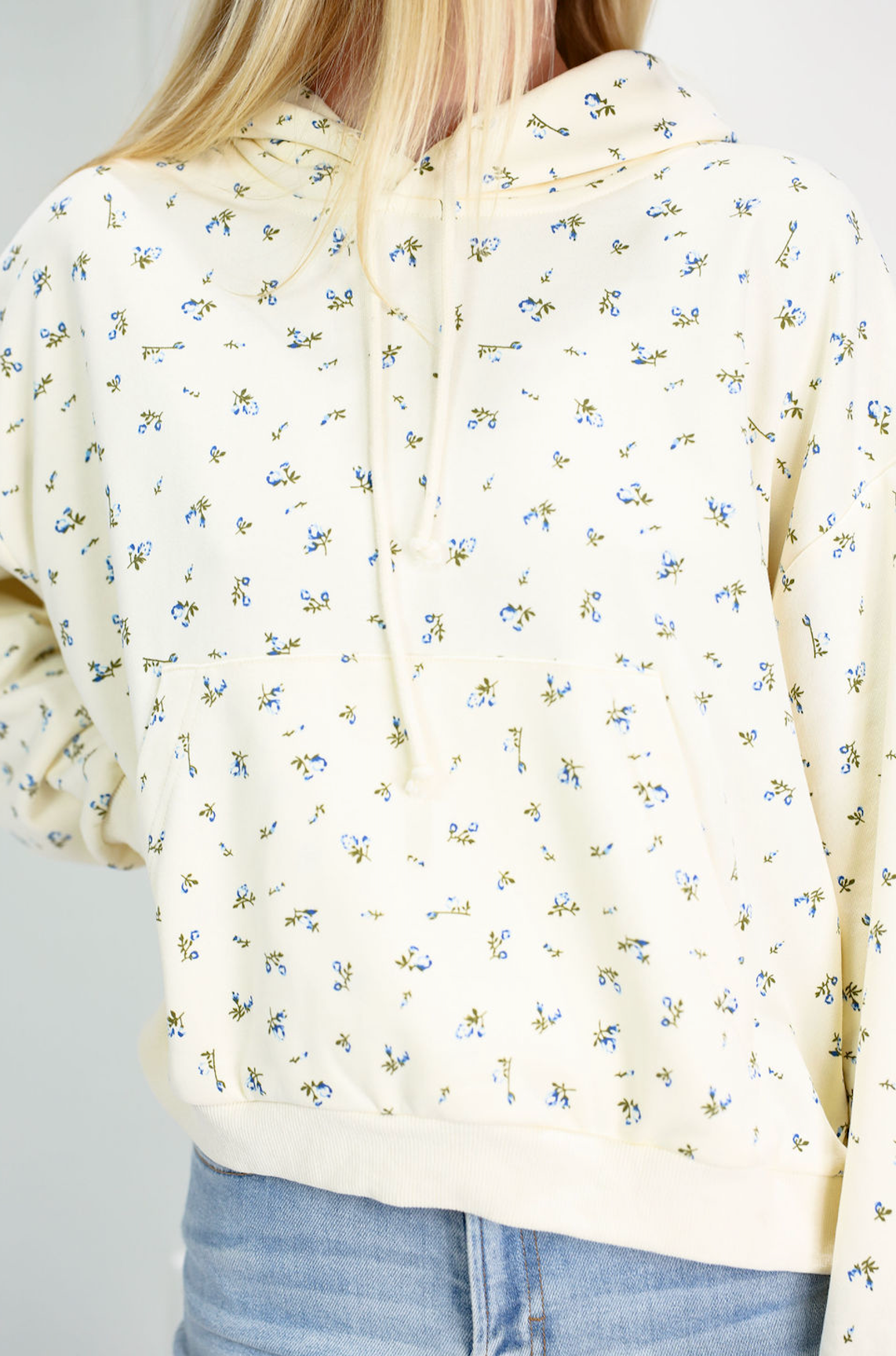 Floral French Terry Hoodie