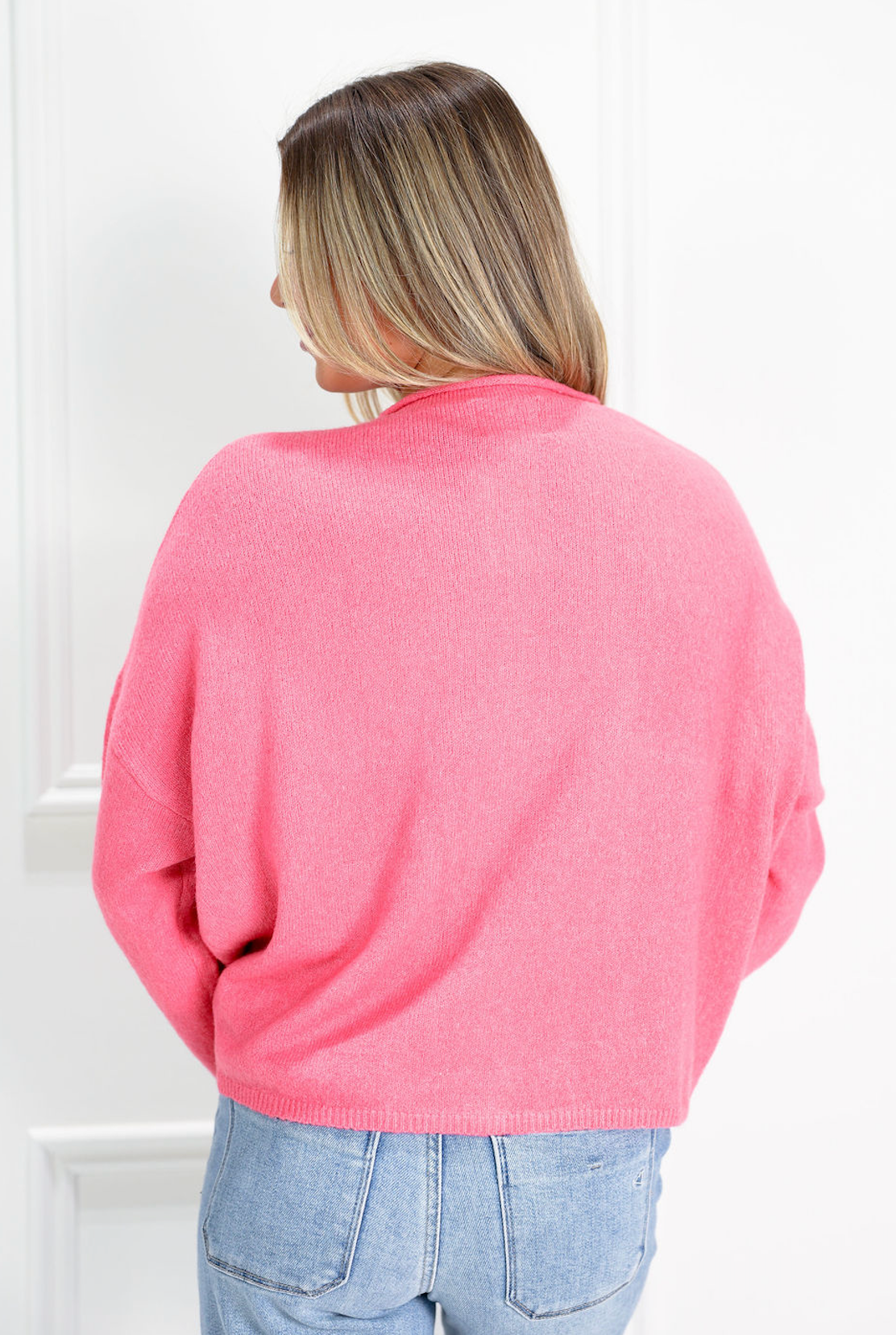 Rose Button Up Sweater