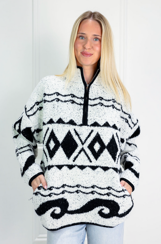 Weekend in Vail Zip Front Pullover