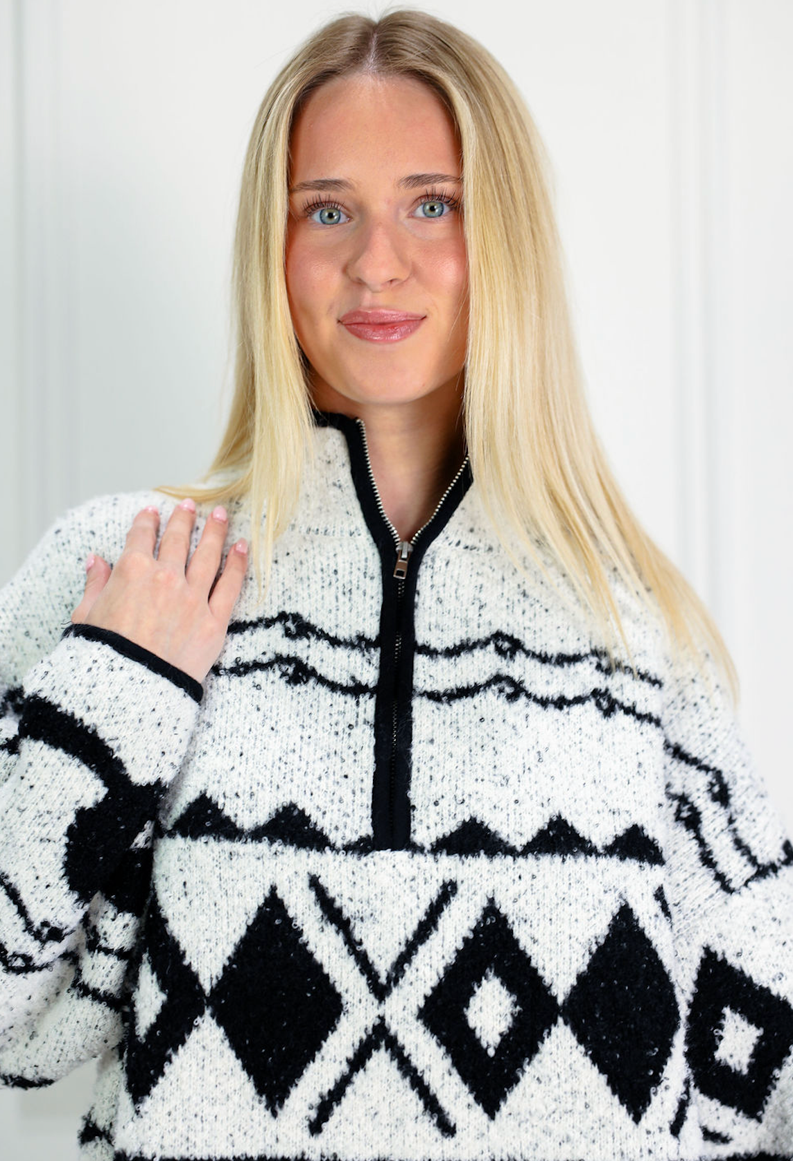 Weekend in Vail Zip Front Pullover