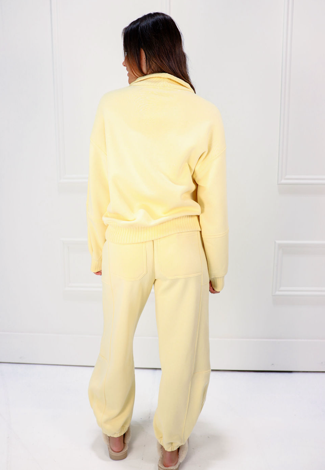 Lemon Fleece Half Zip & Joggers Set of 2