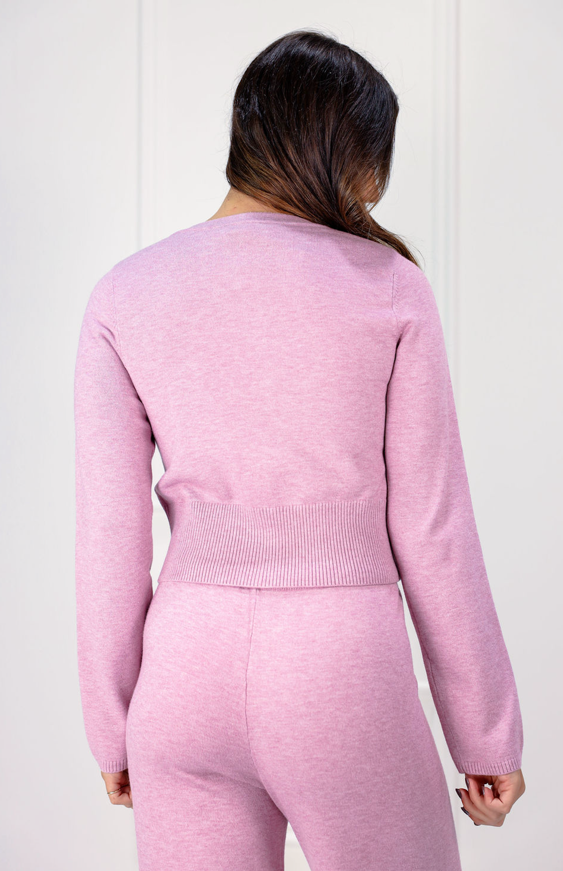 Light Pink Cardigan & Pants Set of 2