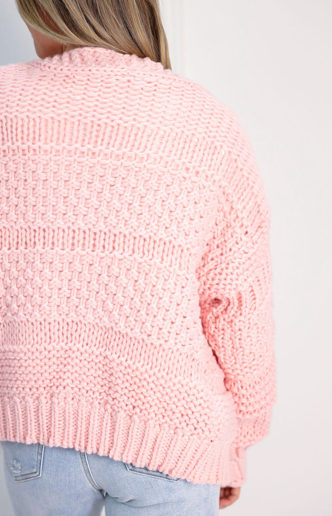 Hailey Pink Oversized Cardigan