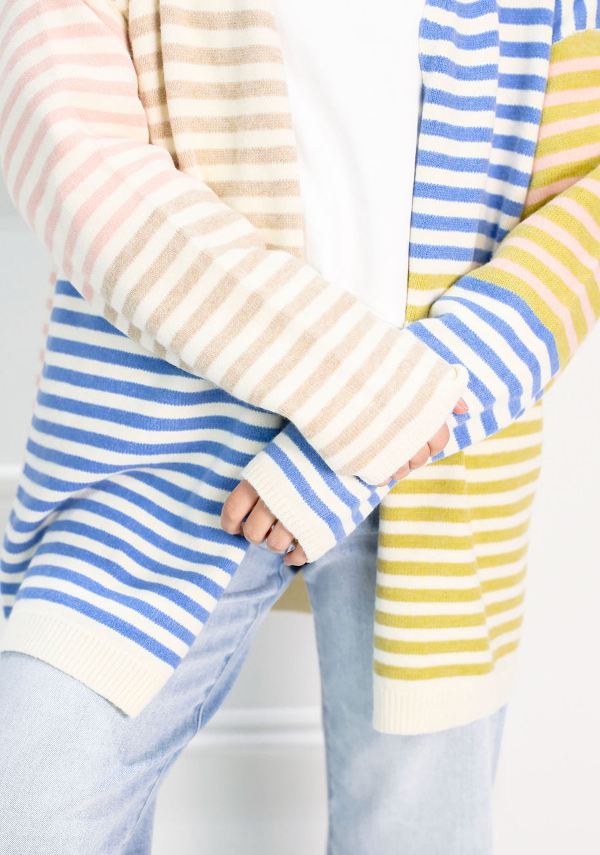 Multi Color Striped Cardigan