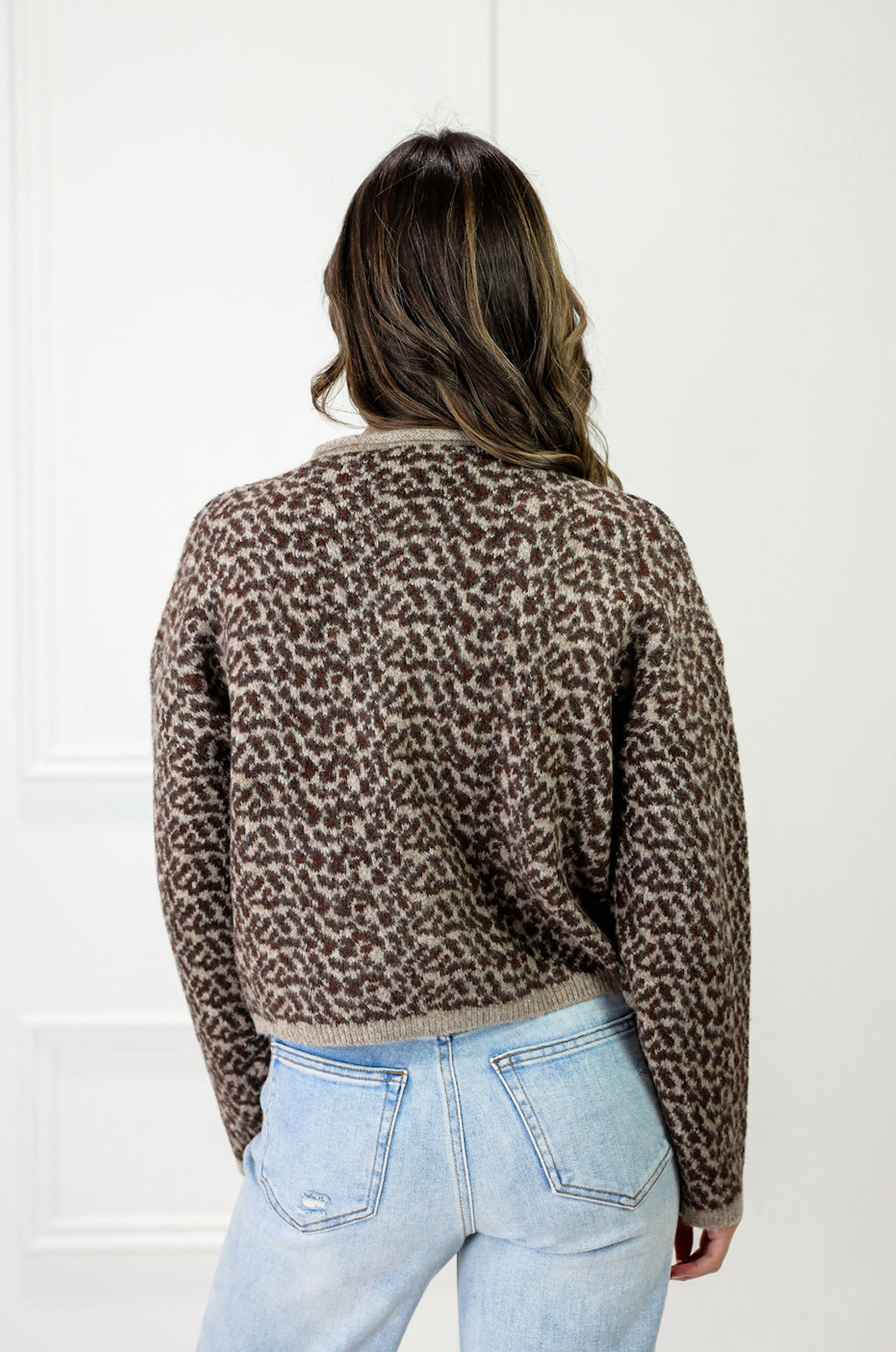 Cheetah Print Knit Cardigan - Clothe Boutique