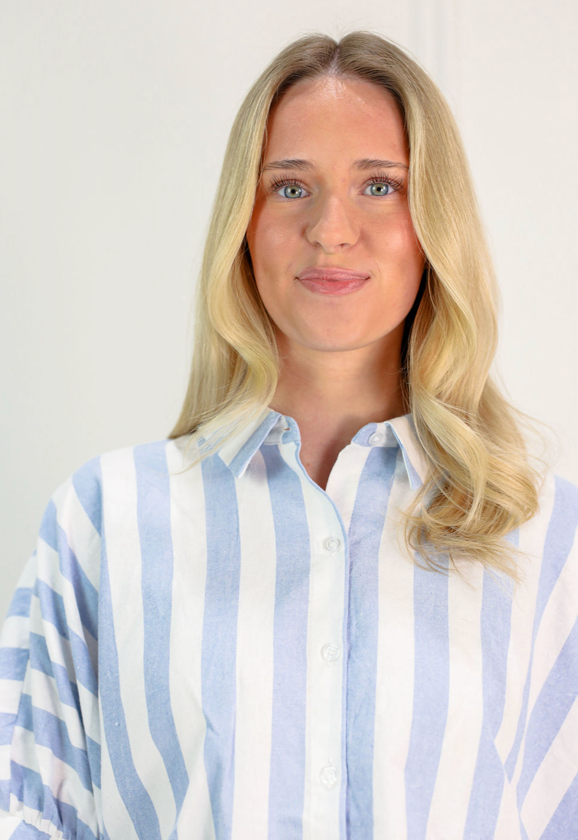 Light Blue Striped Oversized Button-Down - Clothe Boutique