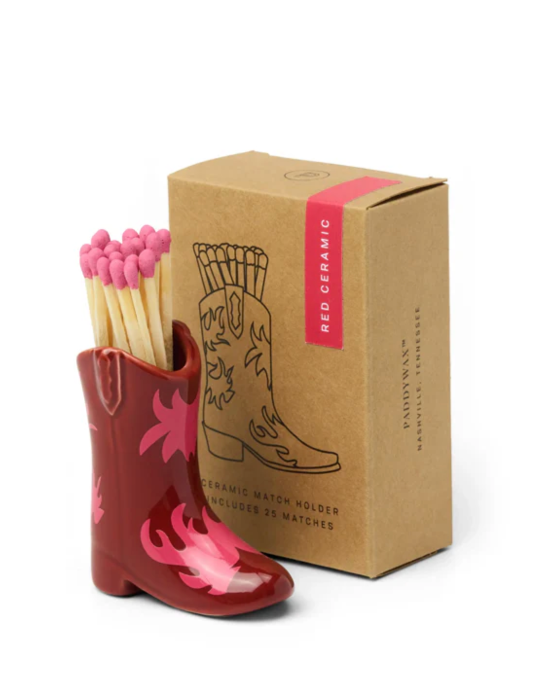 Red & Pink Flame Boot Matches