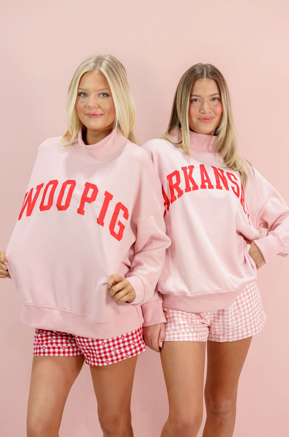 Woo Pig Reversible Mock Neck Blush - Clothe Boutique