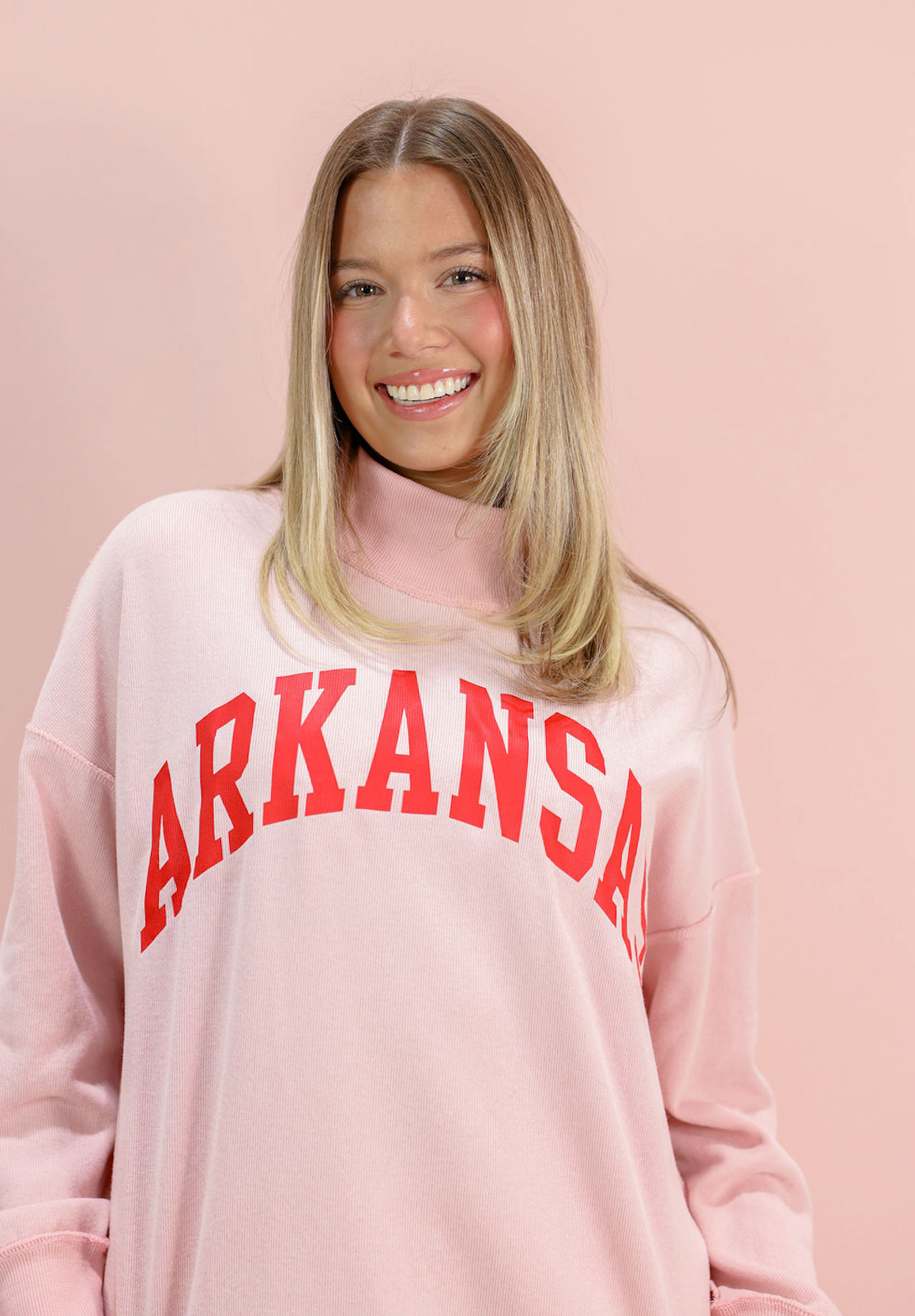Woo Pig Reversible Mock Neck Blush - Clothe Boutique