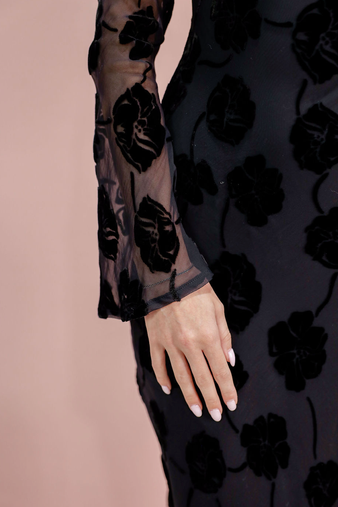 Georgie Black Floral Detail Dress - Clothe Boutique