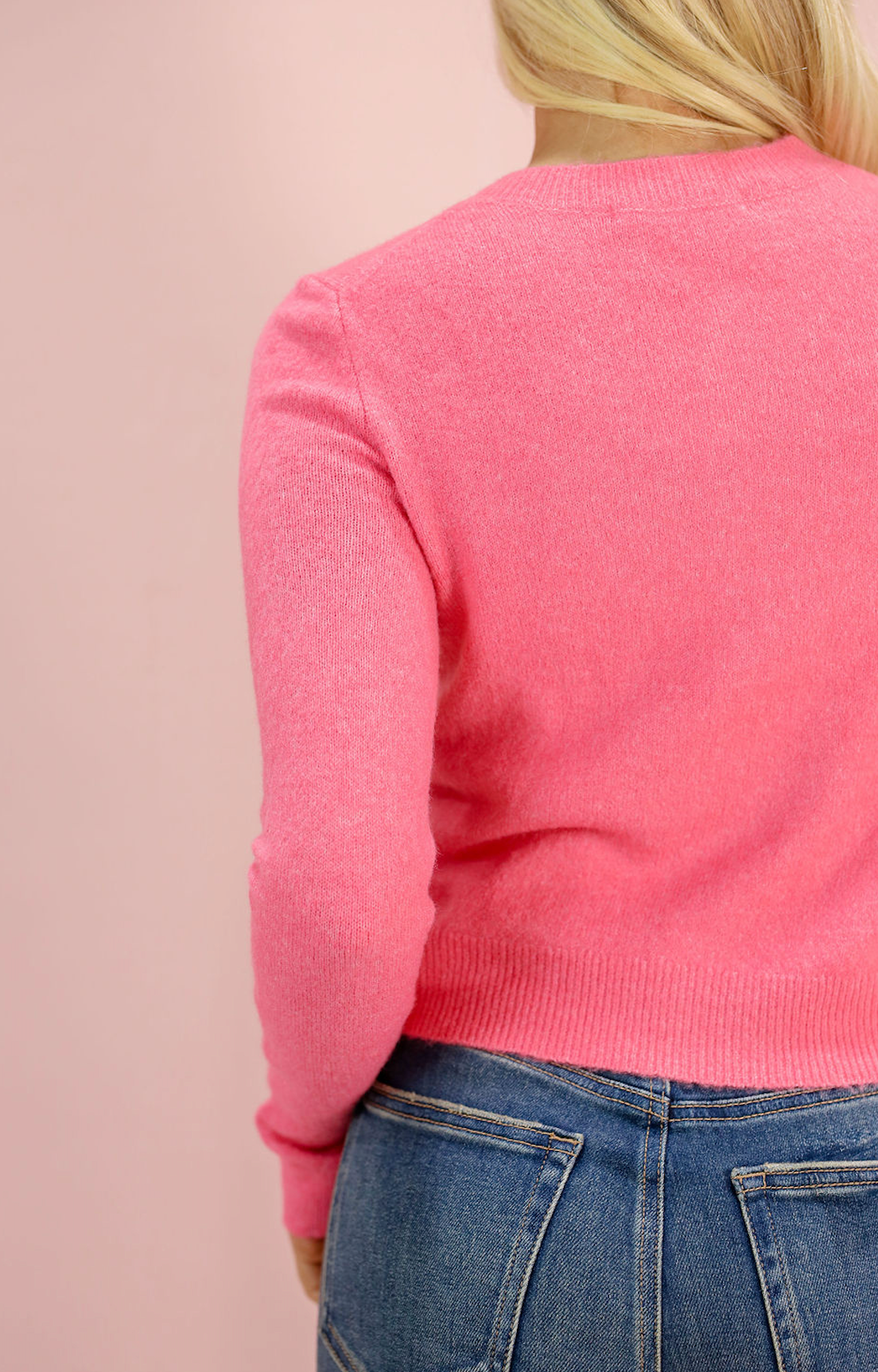 Button Down Cardigan Pink - Clothe Boutique