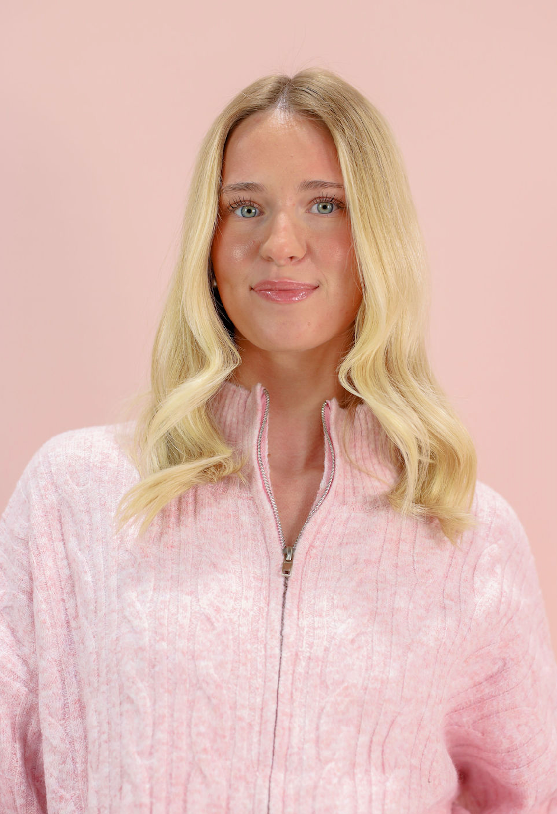 Cable Knit Zip Front Jacket