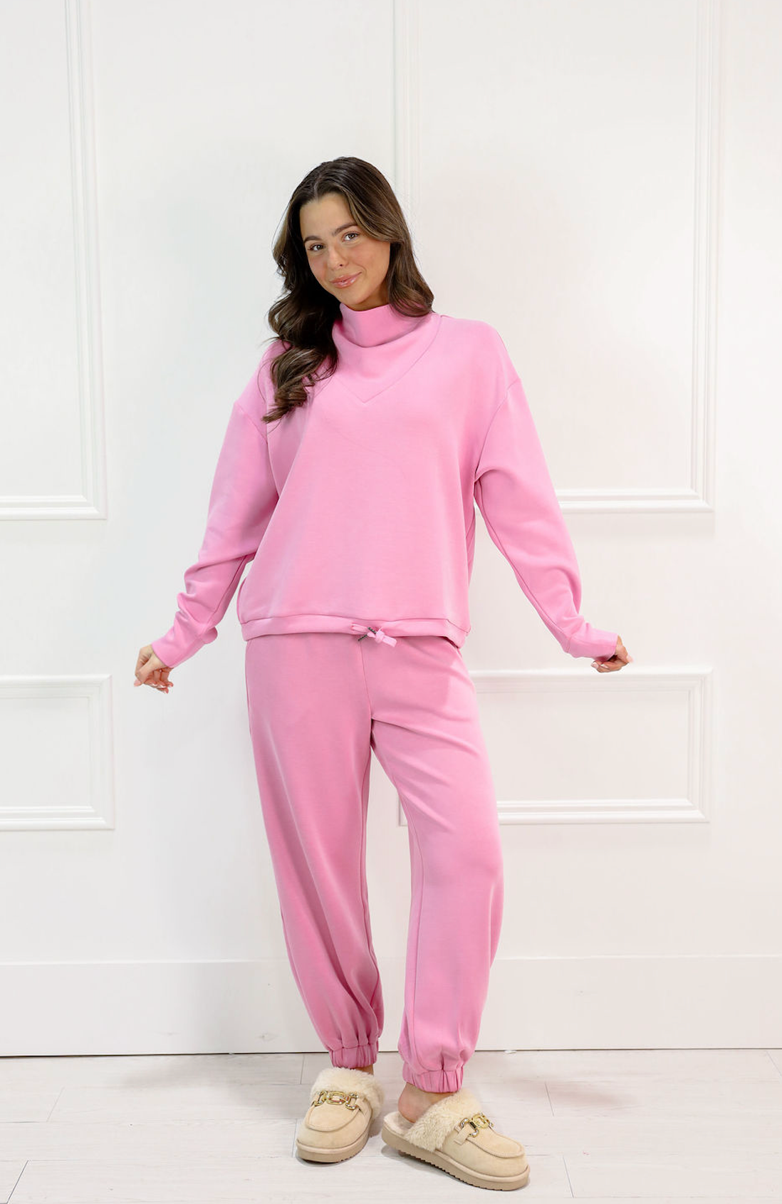 Modal Mock Neck & Pants Set of 2 - Clothe Boutique