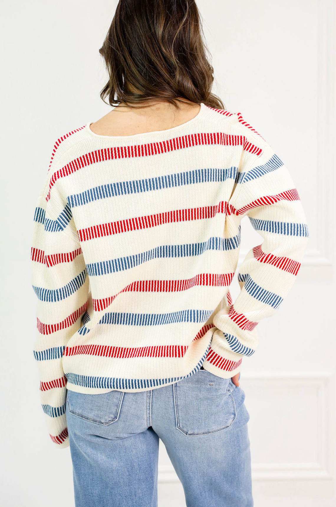 Weekend Stripe Knit Hoodie - Clothe Boutique