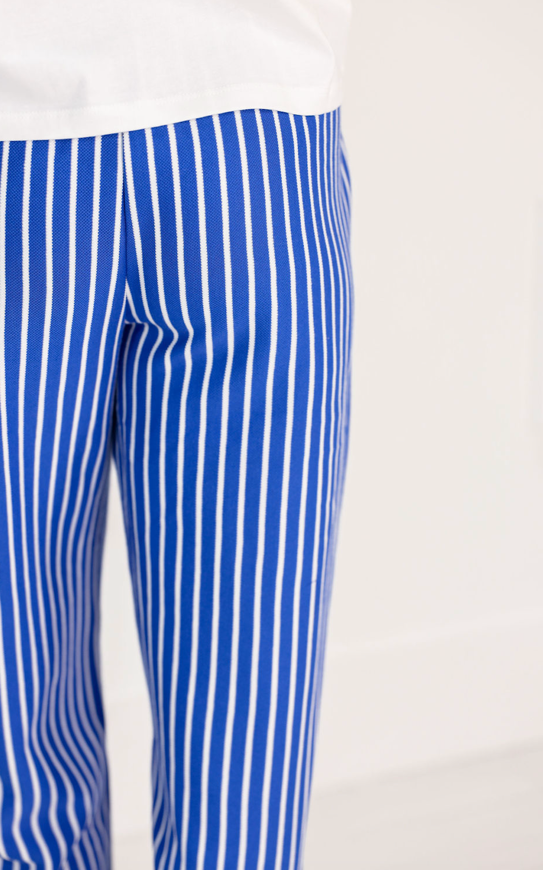 Royal/White Stripe Pants - Clothe Boutique