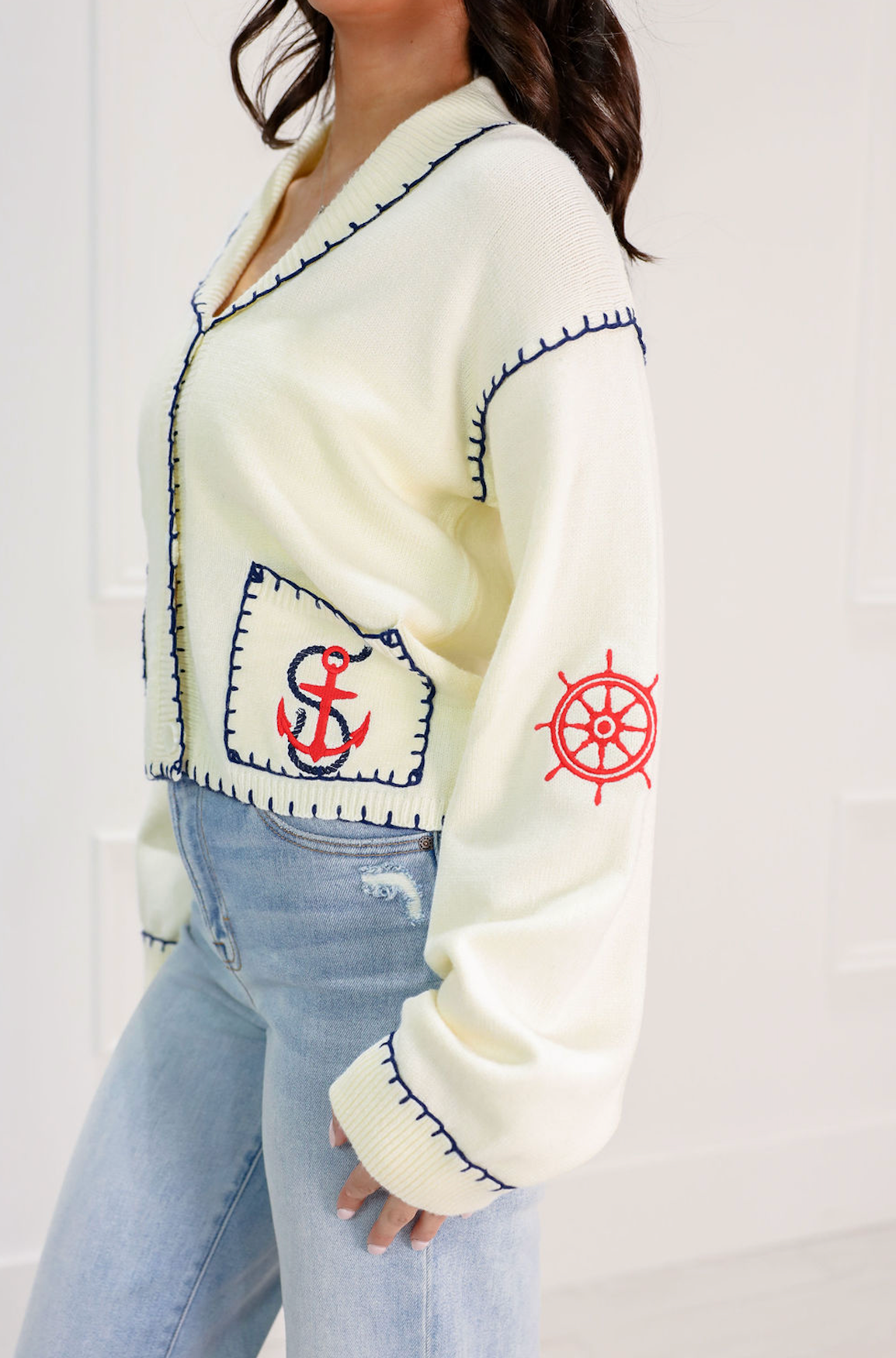 Sailboat Cream Cardigan – Clothe Boutique